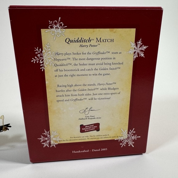 Creeping Along The Corridors Quidditch Match Hallmark Harry Potter Ornaments Lot - Picture 5 of 11
